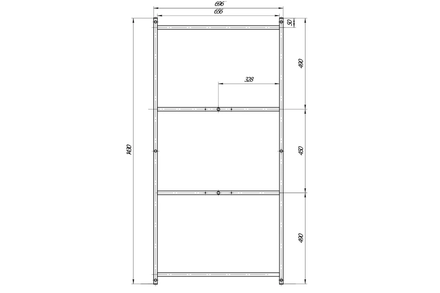 Рама разборная Marka One ПУ 150x75 см (изображение №2)
