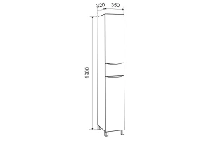 Второе фото. Шкаф-пенал Дакота 35