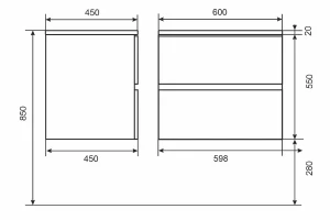 Второе фото. Тумба подвесная Barsa