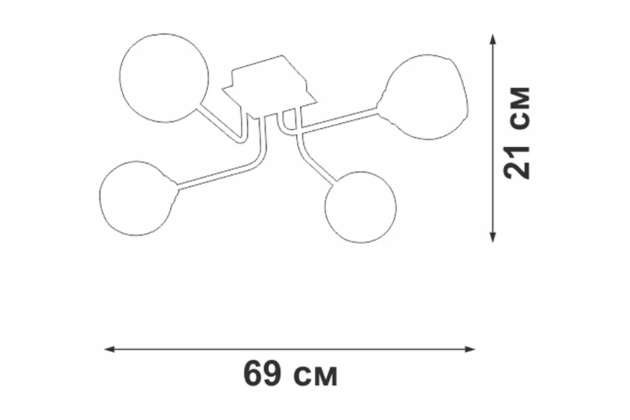 Люстра VITALUCE V4912-9/4PL (изображение №4)