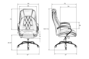 Второе фото. Кресло офисное для руководителей DOBRIN Millard