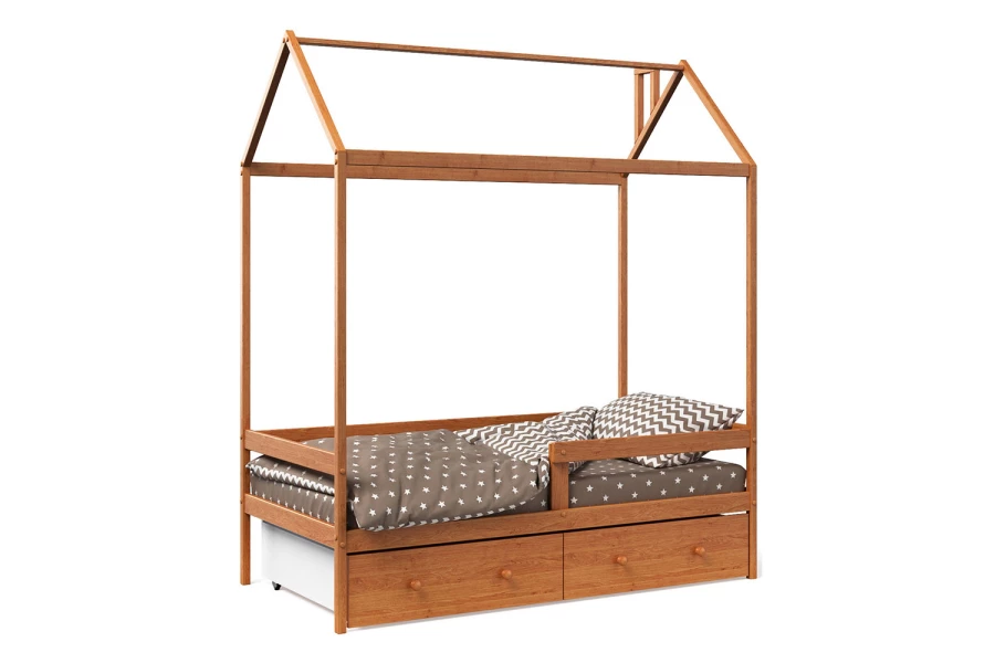 Кровать-домик с бортиком и ящиками Можга (изображение №6)