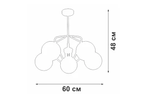 Второе фото. Люстра VITALUCE V4715