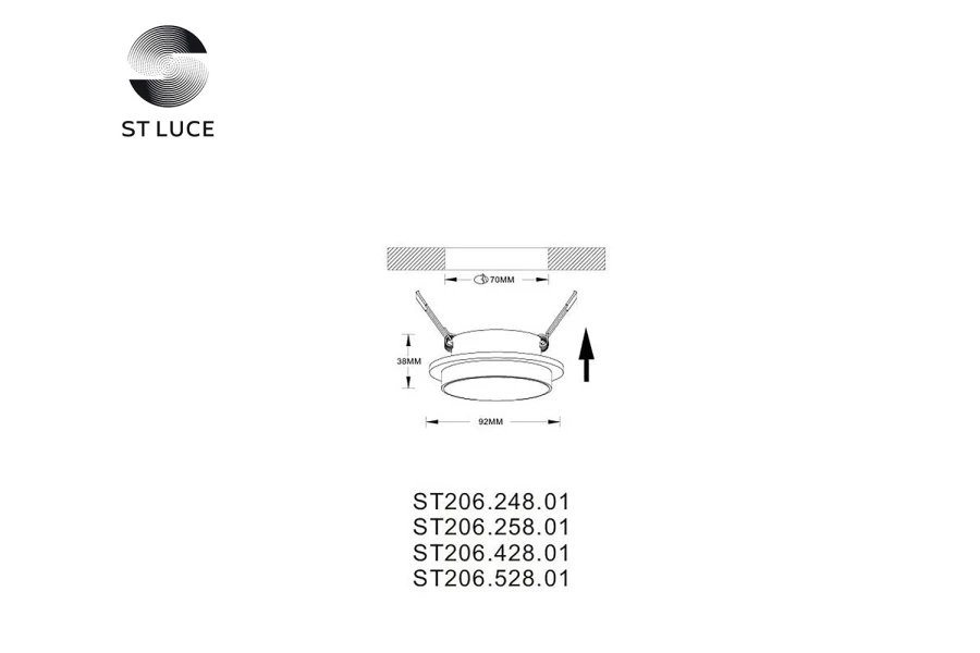 Светильник встраиваемый ST206 (изображение №4)