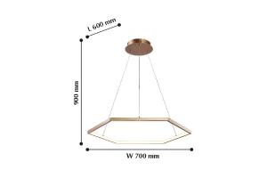 Второе фото. Люстра подвесная Hexagon 16 кв.м.