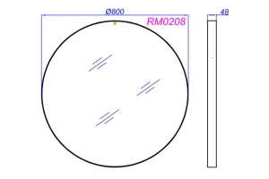 Зеркало AQWELLA RM0208