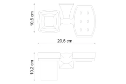 Держатель стакана и мыльницы WasserKRAFT Wern
