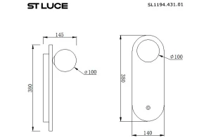Второе фото. Светильник настенный Earthy