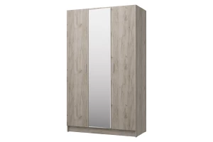 Шкаф 3-дверный с зеркалом Лофт 120х202х57