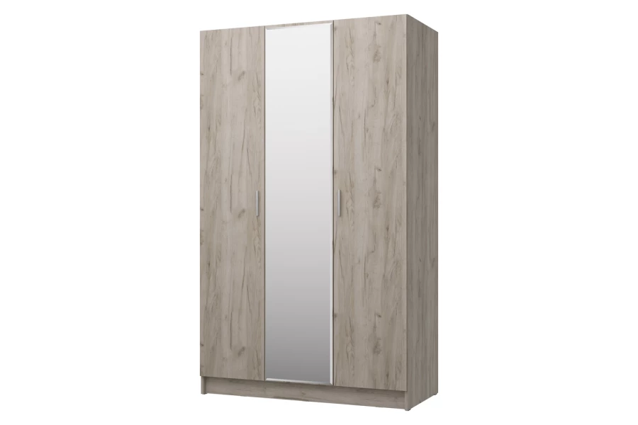 Шкаф 3-дверный с зеркалом Лофт 120х202х57 (изображение №1)
