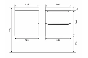 Второе фото. Тумба подвесная Tanos