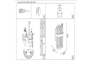 Второе фото. Светильник настенный ST LUCE Bafo