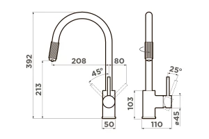 Второе фото. Смеситель OMOIKIRI Tamura-BN