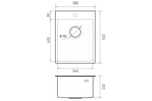 Второе фото. Мойка врезная Rinox