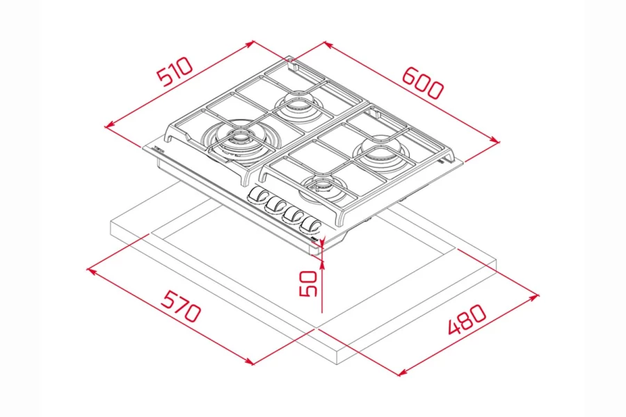 Газовая панель Teka GZC 64320 XBN (изображение №2)