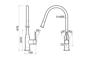Второе фото. Смеситель OMOIKIRI Yatomi-BN-R
