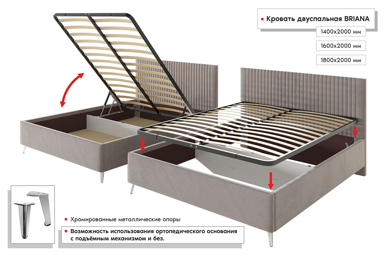 Каркас Для Кровати 1600х2000 Купить В Спб