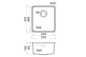 Второе фото. Мойка врезная OMOIKIRI Omi 37