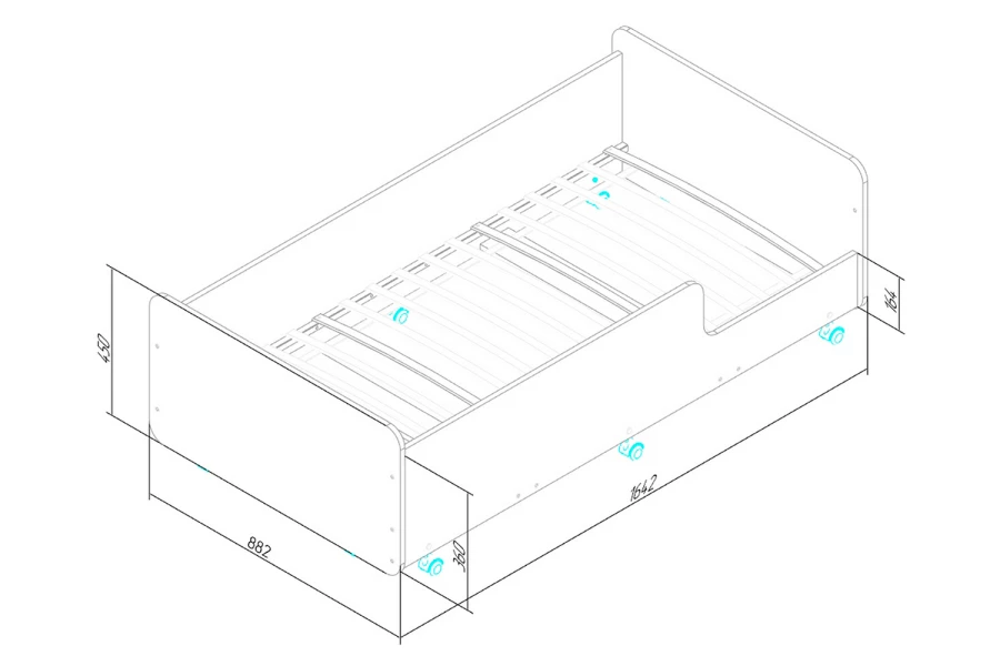 Кровать двухъярусная Р444-2 с лестницей с ящиками (изображение №8)