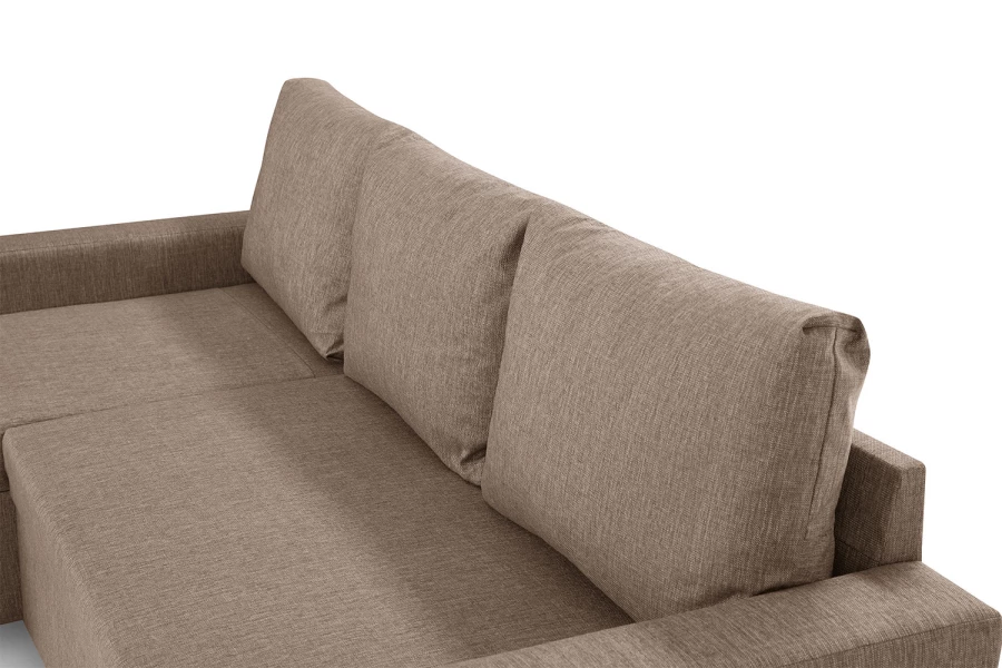 Угловой диван-кровать - аналог IKEA VILASUND, 235х90х155 см, бежевый (изображение №8)