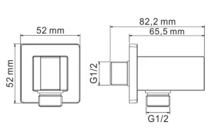 Подключение шланга WasserKRAFT Exter