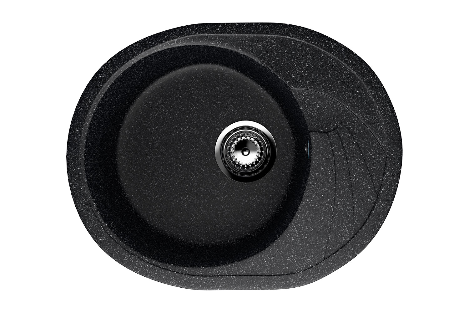 Мойка с крылом ULGRAN U-403 чёрный