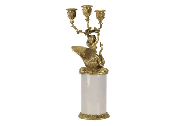 Подсвечник на 3 свечи Ангел с лебедем (изображение №3)