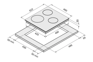 Индукционная варочная панель KRONAsteel KRIH10 VENTO 45 IV B