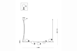 Второе фото. Светильник подвесной FREYA Modern Evidence