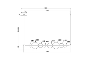 Второе фото. Светильник подвесной Glaze