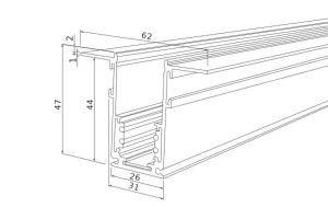 Второе фото. Шинопровод встраиваемый Slim Magnetic