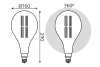 Лампа светодиодная Gauss Filament Gray straight (изображение №3)