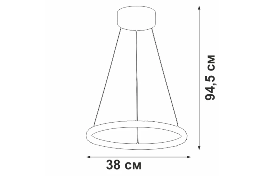 Светильник подвесной VITALUCE V4629-1S 8 кв.м. (изображение №5)
