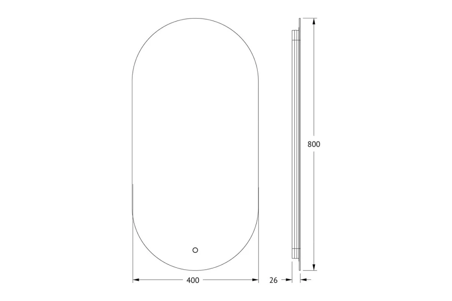 Зеркало с LED-подсветкой Opti (изображение №3)