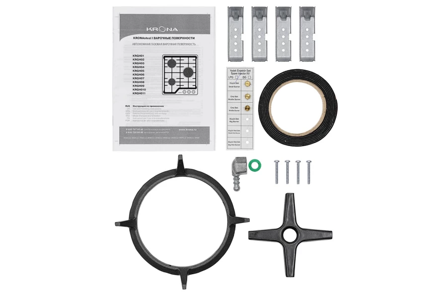 Газовая варочная панель KRONAsteel Corniola 45 (изображение №11)