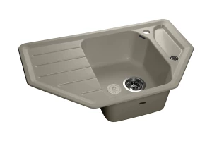 Мойка угловая врезная с крылом GRANFEST Corner