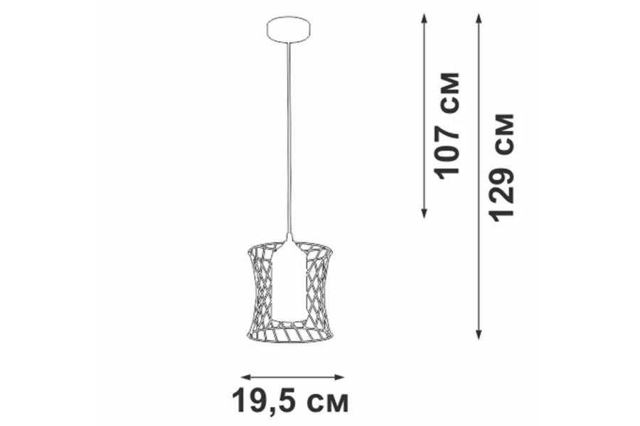 Светильник подвесной V2843-1/1S (изображение №4)