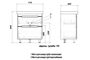 Тумба напольная Sanstar Адель