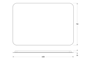 Второе фото. Зеркало с LED-подсветкой DEFESTO Opti