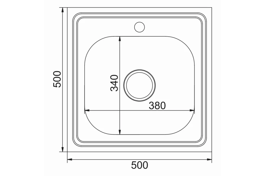 Мойка накладная MIXLINE 527973 (изображение №2)