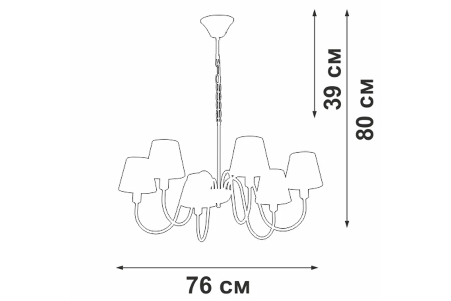 Люстра V1868-8/6 (изображение №5)