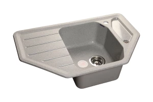 Мойка угловая врезная с крылом GRANFEST Corner