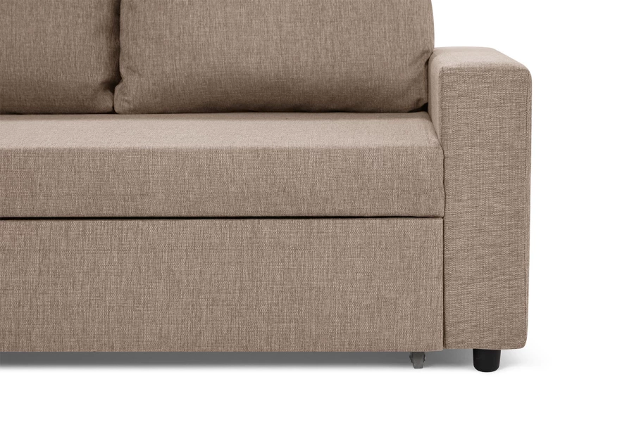 Угловой диван-кровать - аналог IKEA VILASUND, 235х90х155 см, бежевый (изображение №7)