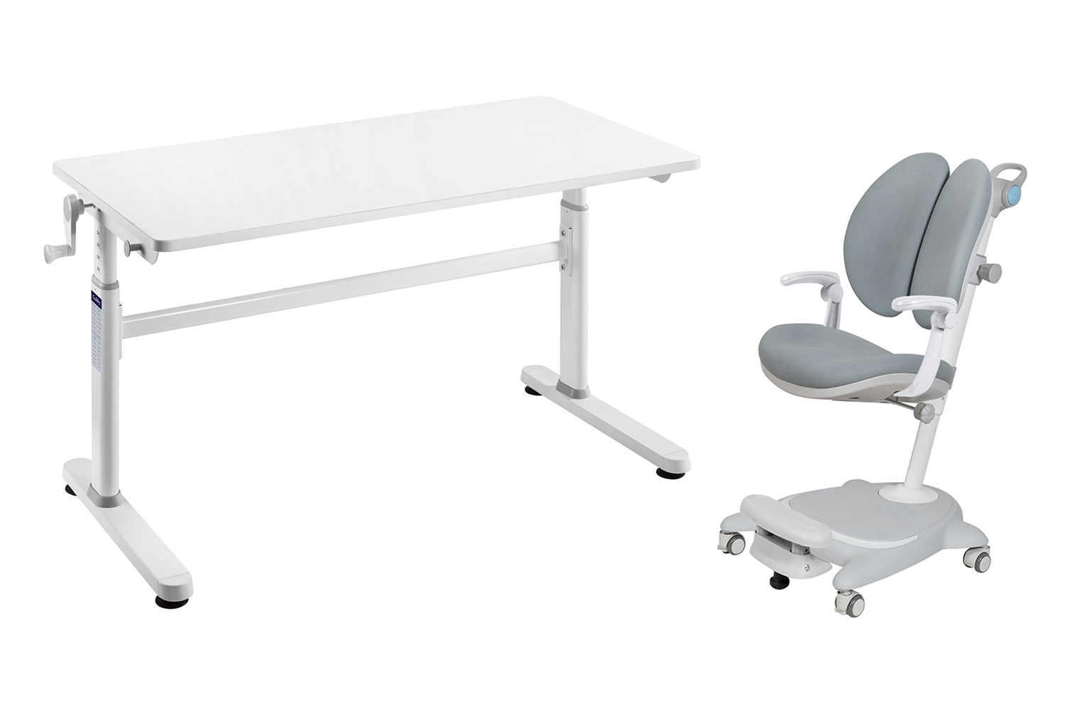 Комплект мебели Cubby парта Imparare Grey и кресло с подлокотниками Arnica Grey