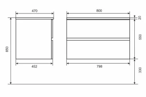 Второе фото. Тумба подвесная Barsa
