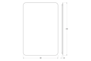 Второе фото. Зеркало с LED-подсветкой DEFESTO Opti