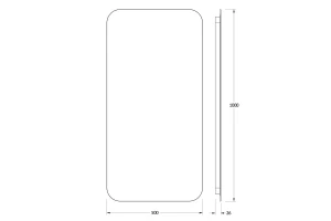 Второе фото. Зеркало с LED-подсветкой DEFESTO Opti