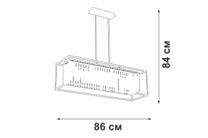 Второе фото. Люстра VITALUCE V5402-1/4PL