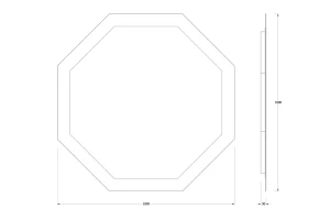 Второе фото. Зеркало настенное с LED-подсветкой EVOFORM Ledshine