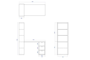 Второе фото. Письменный стол Sinse